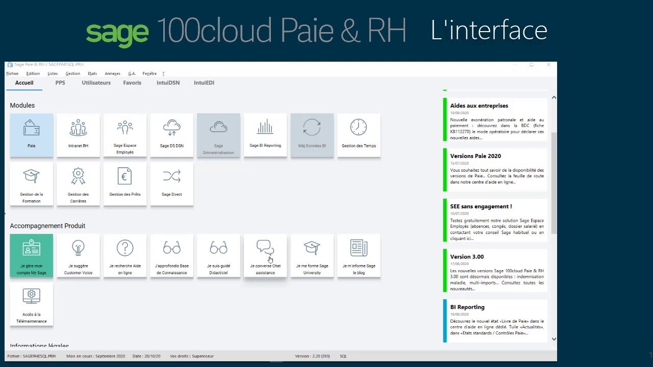 Sage 100 Paie & RH thales informatique Les logiciels Sage